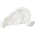 Produktbild: Villeroy & Boch Kombiservice Manufacture Rock blanc, Weiß, Keramik, 20-teilig, Essen & Trinken, Geschirr, Geschirr-Sets, Kombiservice