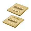 Produktbild: Westmark Untersetzer Tapas + Friends – quadratische Pfannenuntersetzer als Tischschutz, gegen Kratzer und Verbrennungen, ideal für Esstisch – Bambus, 17 x 17 cm, 2 Stück
