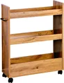Produktbild: KESPER® Küchenregal Nischenregal, 1-tlg., mit 3 Abstellflächen und 4 Rädern, davon 2 mit Bremse