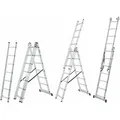 Produktbild: Krause CORDA Aluleiter Vielzweckleiter 4,2m Multifunktionsleiter Mehrzweckleiter