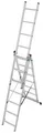 Produktbild: Krause CORDA Aluminium Sprossen Vielzweckleiter 3x7 Sprossen Arbeitshöhe 5,10m