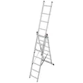 Produktbild: KRAUSE Vielzweckleiter CORDA silber 3x 7 Sprossen, H: 195,0 cm