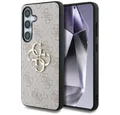Produktbild: Guess Handyhülle Galaxy S25 Kunstleder rosa Logo goldfarben 6,2 Zoll, Kantenschutz