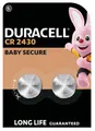 Produktbild: Duracell Knopfzelle CR 2430 3V 2 St. 300 mAh Lithium DL2430
