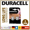 Produktbild: 2x Duracell Batterie 2430 im Vorteilspack (2 Stück)
