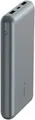 Produktbild: Belkin BOOST CHARGE 10K 15W, USB-A & -C 20.000mAh Powerbank Belkin BOOST CHARGE Powerbank,20.000mAh 15W,USB-A & -C, grau