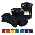 Produktbild: 4 mm Polyester Paracord 550 25+ Farben 15 30 und 50 m – Typ III 100% Nylonsei...