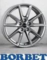 Produktbild: 4x Borbet LX18 8,0X18 5/114,30 ET48 Grey Glossy