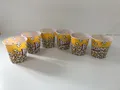 Produktbild: Relaxdays Popcorn Eimer Set, 2,8l wiederverwendbar, Retro Design, gelb