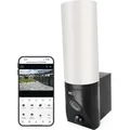 Produktbild: EMOS GoSmart Outdoor Überwachungskamera mit WiFi und App + 1200lm LED-Leuchte, rotierende 3 MP IP-Kamera mit Licht, H4065 - Schwarz