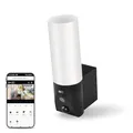 Produktbild: EMOS GoSmart Outdoor Überwachungskamera mit WiFi und App + 1200lm LED-Leuchte, rotierende 3 MP IP-Kamera mit Licht, kompatibel mit Alexa, Google Assistant, ohne ABO-Falle, schwarz