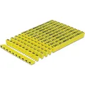 Produktbild: Delock Kabelkennzeichnung Clips A-Z gelb, 10x 26 Stück (18303)