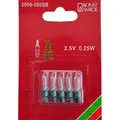 Produktbild: Ersatzbirnen Glühlampen 2,5V 0,25W 5er Steckfassung Konstsmide 2006-050 xmas