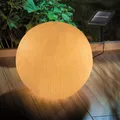 Produktbild: esotec Solar Gartenkugel 26cm Sandsteinoptik Kugelleuchte wetterfest 102688