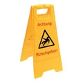 Produktbild: Sprintus Warnschild Achtung Rutschgefahr Schriftzug 300mm 570mm gelb/schwarz/rot