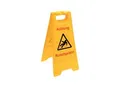 Produktbild: Sprintus Warnschild Achtung Rutschgefahr Schriftzug 300mm 570mm gelb/schwarz/rot (301034)