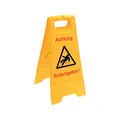 Produktbild: Sprintus Warnschild Achtung Rutschgefahr Schriftzug 300mm 570mm gelb/schwarz/rot