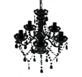 Produktbild: vidaXL Kronleuchter, Kronleuchter 5 Glühbirnen Schwarz