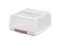 Produktbild: Engelland Kuchentransportbox Kleine Kuchenbox mit transparentem Deckel, Kunststoff, (Vorteils-Set, 1-tlg., sicheres Transportieren), mit Tragegriff und Klickverschluss, BPA-frei, rechteckig, Kunststoff