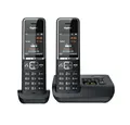Produktbild: Gigaset Comfort 550A duo - Schnurloses Telefon - schwarz/chrom Schnurloses DECT-Telefon