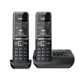 Produktbild: Gigaset Comfort 550A duo - Schnurloses Telefon - DECT - Analog - schwarz/chrom