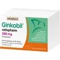 Produktbild: Ginkobil ratiopharm 240 mg, mit Ginkgo biloba 120 St