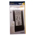 Produktbild: TFA Dostmann Funk Thermometer Innen/Außen, 30.3072.01.90, inkl Funkuhr und Datum