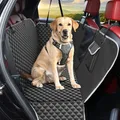 Produktbild: KYG Hundedecke Auto Rückbank, Autoschondecke Hund Rücksitz Seitenschutz und Sichtfenster Wasserdichter, Rutschfester, Hunde Autodecke, Autodecke für den Rücksitz 135 x 140 cm