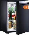 Produktbild: Minibar Kühlschrank leise schwarz 26L Absorber LED Glasablagen 38x45x52cm