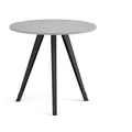 Produktbild: Couchtisch PRIMO ZEN, Durchmesser 80 cm, schwarzes Metallgestell, grau