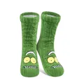 Produktbild: United Labels Rick and Morty Kuschelsocken für Herren, Grün, OneSize 40-45, flauschige Stoppersocken mit Sherpa Futter, warme Socken, Hüttensocken