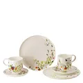 Produktbild: Rosenthal Brillance Grand Air, Set 6-tlg., Bone China, Mehrfarbig, Becher mit Henkel Ø 7,4 cm, 0,34 l, Untertasse Ø 14,5 cm und Speiseteller Ø 27,2, Spülmaschinenfest, Mikrowellengeeignet