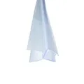 Produktbild: Bagnoxx Duschdichtung 1m, Schleiflippendichtung für Duschkabine im Bad, 8mm Glasstärke Duschtürdichtung, transparentes Wasserabweisprofil als Türdichtung unten, doppelte Weichlippe aus PVC