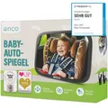 Produktbild: Onco 360° Baby Autospiegel - 2025 Vergleichssieger, 100% bruchsicher & rutschfest, 2024 & 2023 preisgekrönt, klares Sichtfeld, Spiegel Auto Baby Rückbank (17,5 x 24,5 cm)