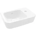 Produktbild: Villeroy und Boch O.novo Handwaschbecken 43433701 36x25cm, eckig, Becken links, mit Hahnloch, ohne Überlauf, weiß
