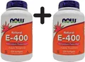 Produktbild: 2 x NOW Foods Vitamin E-400, Natural - 250 softgels (199,88 EUR/kg)