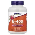 Produktbild: NOW Foods, Natural E-400, 268 mg, 250 Weichkapseln