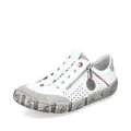 Produktbild: Rieker Damen Low-Top Sneaker L0355, Frauen Halbschuhe,Laufschuhe,straßenschuhe,Strassenschuhe,Sportschuhe,Freizeitschuhe,Weiss (80),36 EU / 3.5 UK
