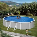Produktbild: Stahlwandpool Gre GIANT Ovalpool oval 300 x 500 x 132 cm grau