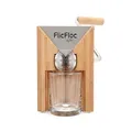 Produktbild: KoMo FlicFloc Flockenquetsche (Haferquetsche) - Haferflocken für dein Müsli oder Porridge im Handumdrehen frisch gequetscht und damit deutlich mehr Nährstoffe - Tischmodell mit Trichter aus Holz