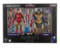 Produktbild: Hasbro Marvel Legends Series 15 cm große Iron Man Mark 85 gegen Thanos Figuren 2er-Pack, Infinity Saga, Premium-Design und 8 Accessoires