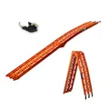 Produktbild: TRUTZHOLM Auffahrrampe 340 kg Faltbare ALU Verladerampe klappbar Alu Auffahrrampe Rampe Verladerampen 225cm Farbe nach Auswahl (1 x Rampe orange)