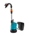 Produktbild: Gardena Akku-Regenfasspumpe 2000/2 18V P4A solo Gartenpumpe Pumpe Fasspumpe