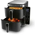 Produktbild: GOURMETmaxx FryUp Vertikale Doppelkammer-Heißluftfritteuse - 10 L - 2800 Watt