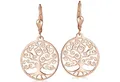 Produktbild: Materia Paar Ohrhänger Damen Rosegold Lebensbaum keltisch Ø20mm SO-246, 925 Sterlingsilber, rosevergoldet