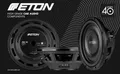 Produktbild: ETON PW10FLAT 25 cm flacher Subwoofer Bass 2 x 2 Ohm, 10 Zoll Subwoofer 600 Watt