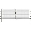 Produktbild: Alberts - Doppeltor Flexo, Fvz.anthr.kst.b.ral 7016, Lichte Bxh4000x1400, Pf80x80/2100mm