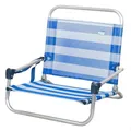 Produktbild: AKTIVE Klappbarer Strandstuhl, Camping, 46x44x49 cm, Sailor, Niedrige Sitzfläche, Ohne Vorderrohr, Tragkraft 110 kg, Schultertragegriff, Aluminiumstruktur, Leichte Klapp-Campingstühle (62677)