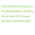 Produktbild: DIGITUS HDMI Empfänger für DS-55355 4K/60Hz 120/200 m One-to-Many CAT Schwarz DS