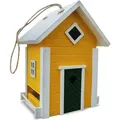 Produktbild: Habau - Futterhaus ''Schweden'', Gelb-Weiß, 18,5 x 16,5 x 25 cm